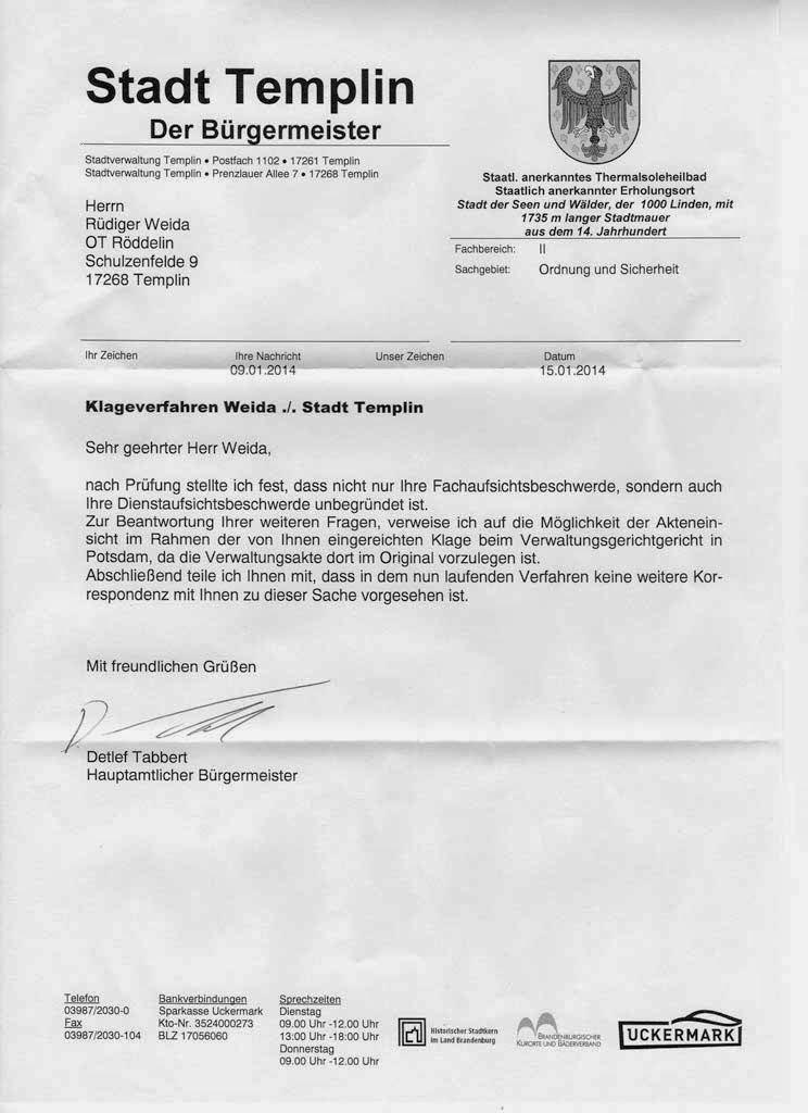 Das Wort zum Freitag – Behördenwillkür