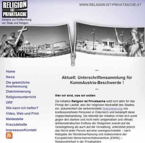 Religion ist Privatsache